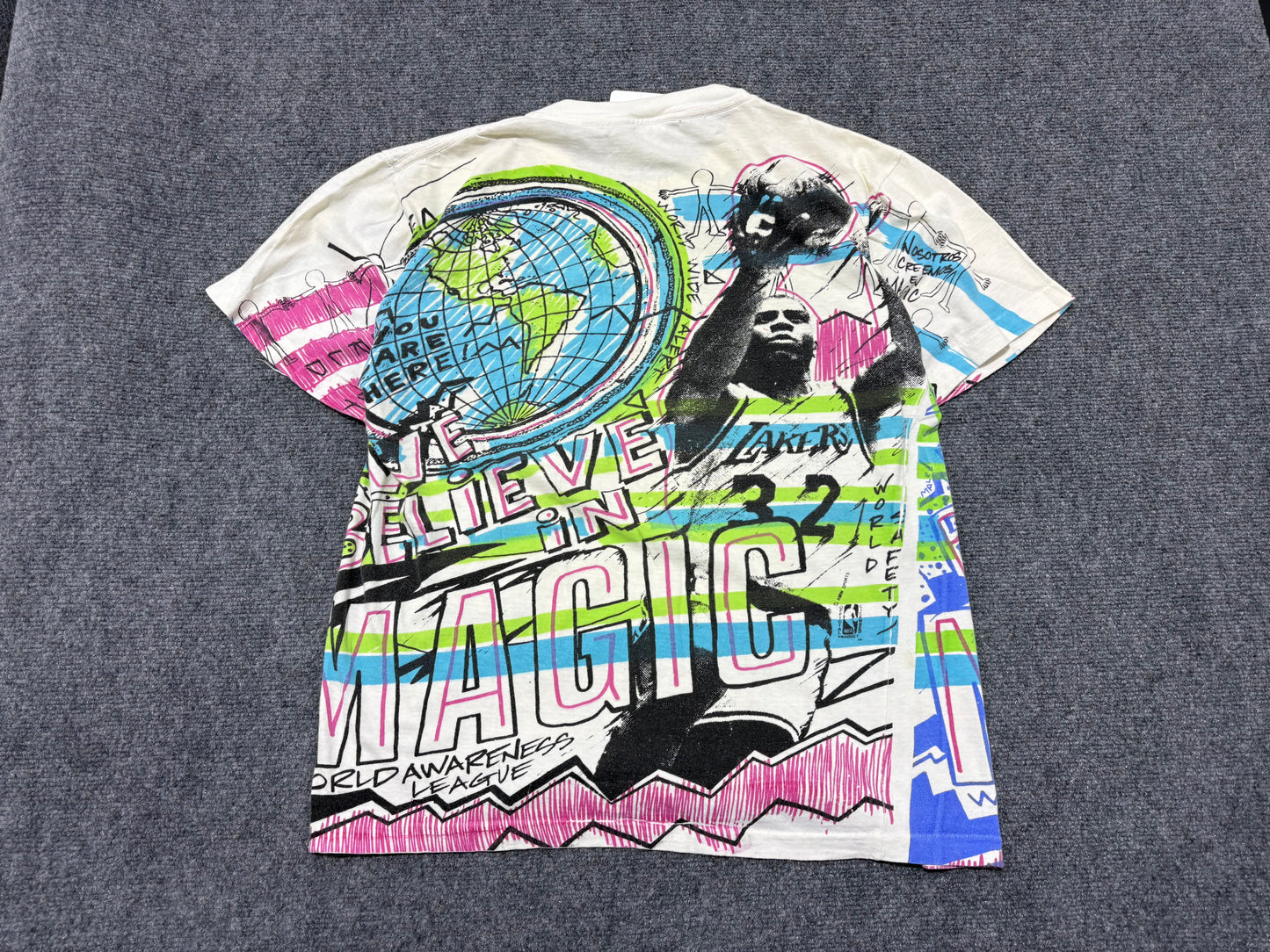 Magic Johnson We Believe in Magic Tee - White Size Large
