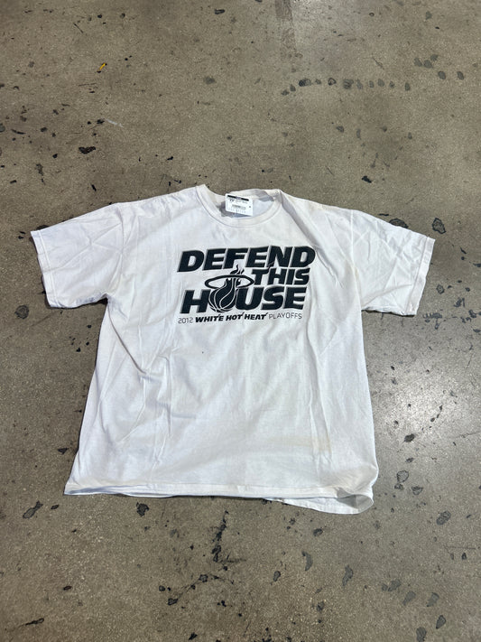 Miami Heat Defend This House Tee - White Size XL