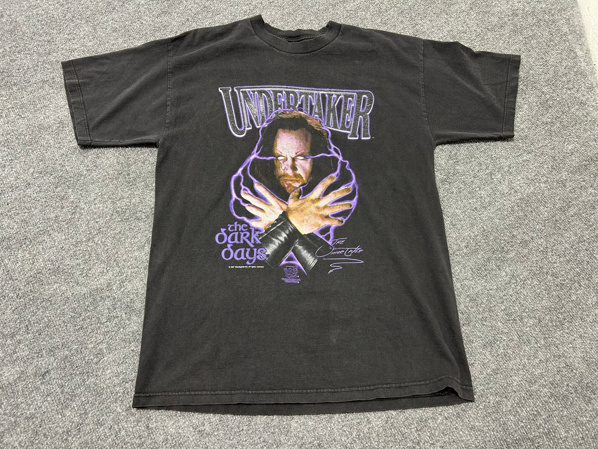 1997 WWE The Undertaker The Dark Days Tee - Black Size Large