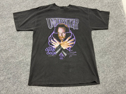 1997 WWE The Undertaker The Dark Days Tee - Black Size Large