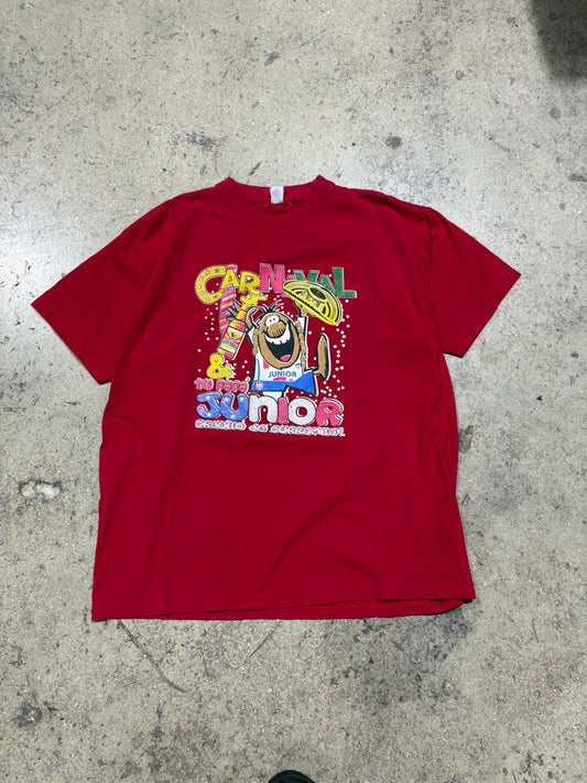 Baranquilla Junior Tu Papa Tee - Red Size XL (23 x 28)