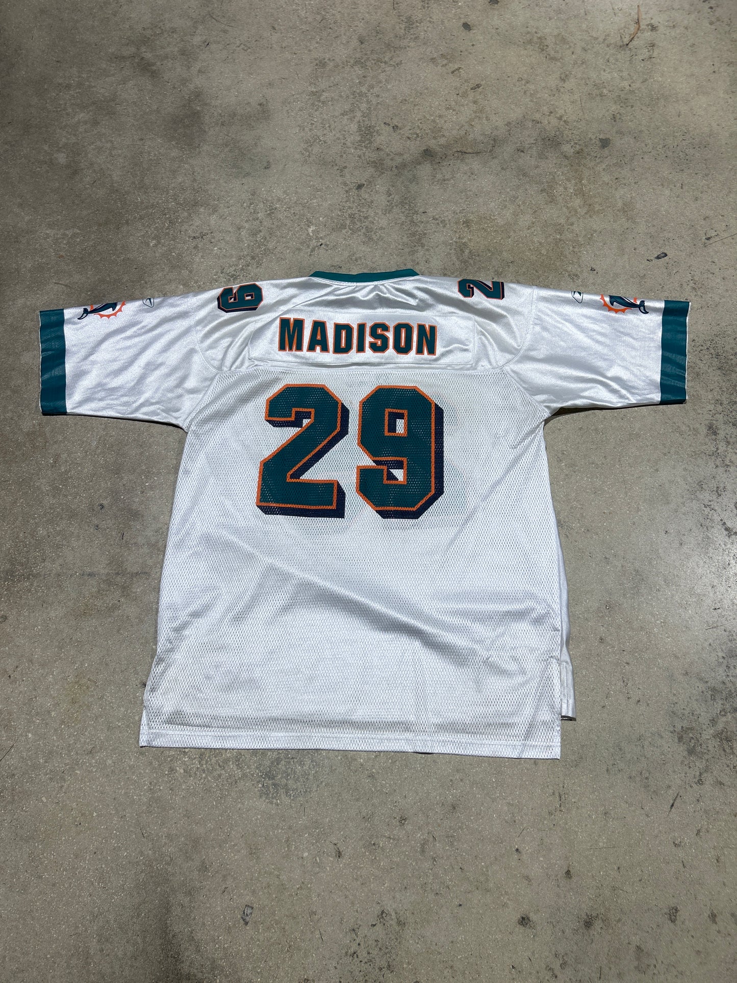 Reebok Miami Dolphins Madison #29 Jersey - White Size XL