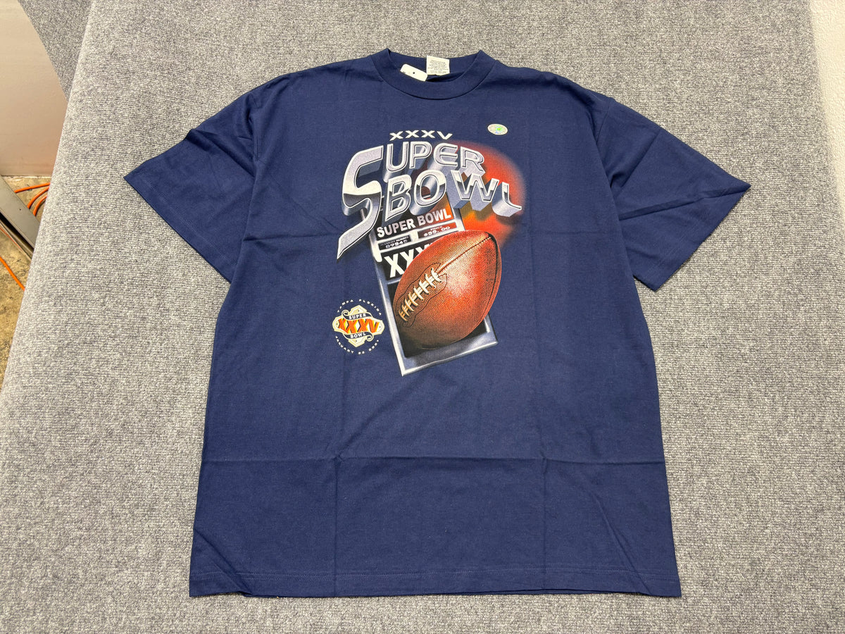 2001 Super Bow XXXV Tee - Navy Size XXL