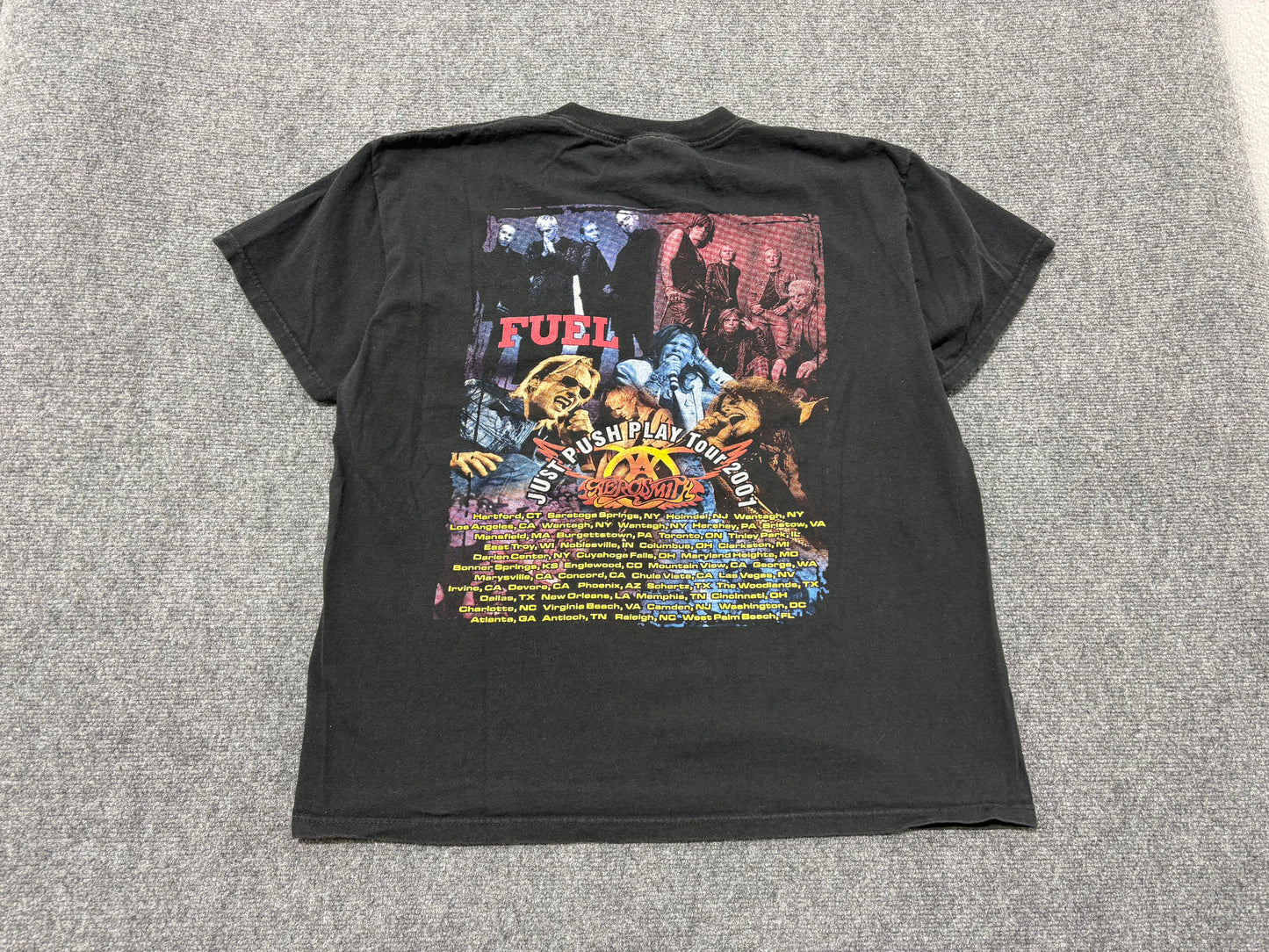 2001 Aerosmith Rap Style Tee -Black Size Large