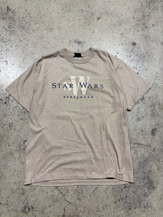 1997 Star Wars Rebel Wear Tee - Beige Size XL