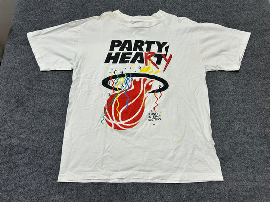 Miami Heat Party Hearty Tee - White Size XL