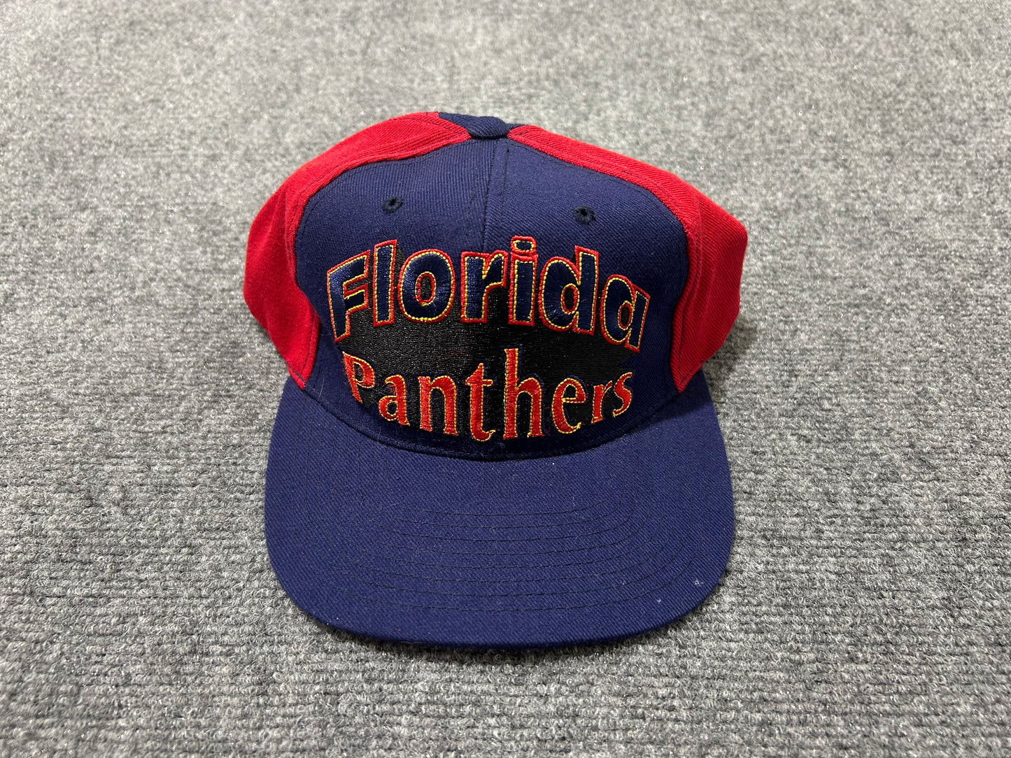 Florida Panthers Spell Out Hat - Navy/Red