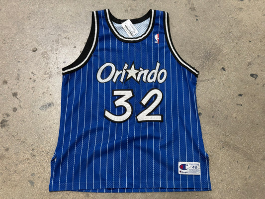 Champion Orlando Magic Shaq Jersey - Blue Size 48