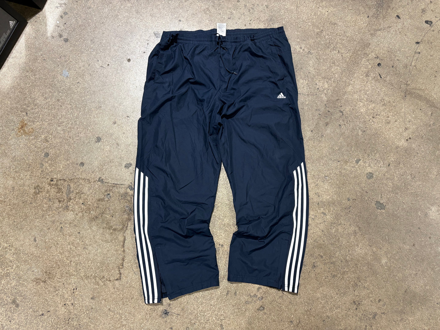 Adidas Baggy Track Pants - Navy Size XL