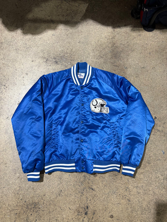 Indianapolis Colts Chalkline Jacket - Blue Size Large