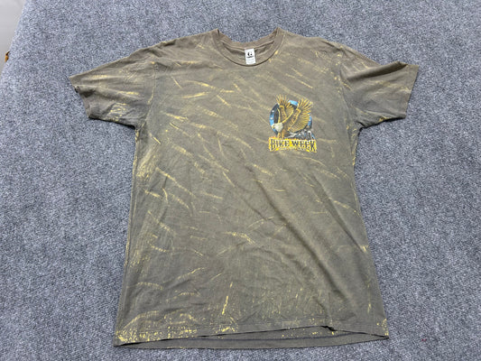 Faded/Bleached 2012 Bike Week Big Eagle Tee - Gary Size Large