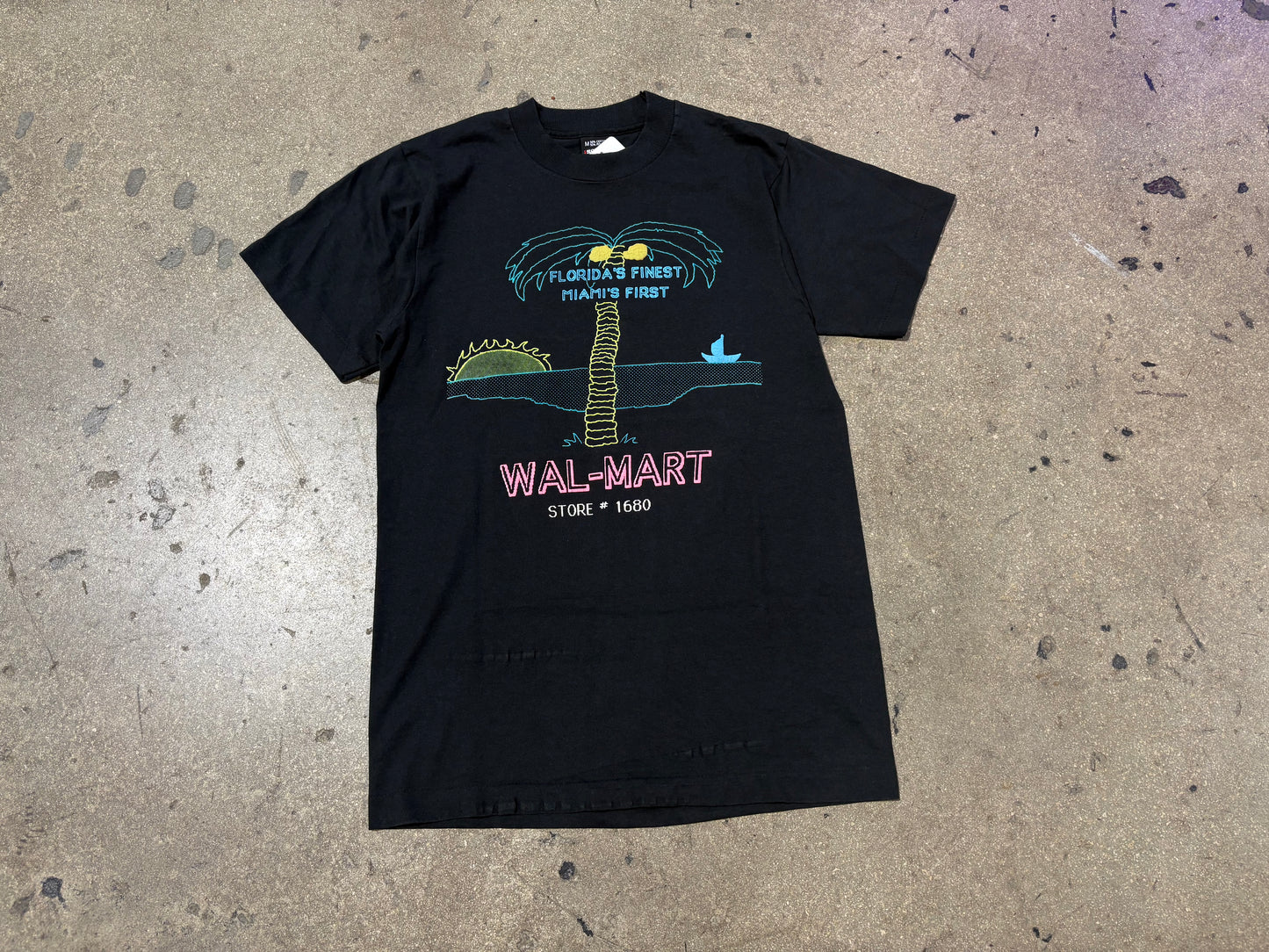 Miami's First Walmart Tee - Black Size Medium