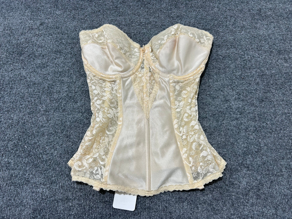 90s Lace Corset - Pink Size 34