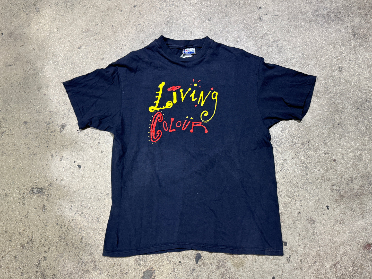 1989 Living Colour Tour Tee  - Black Size XL