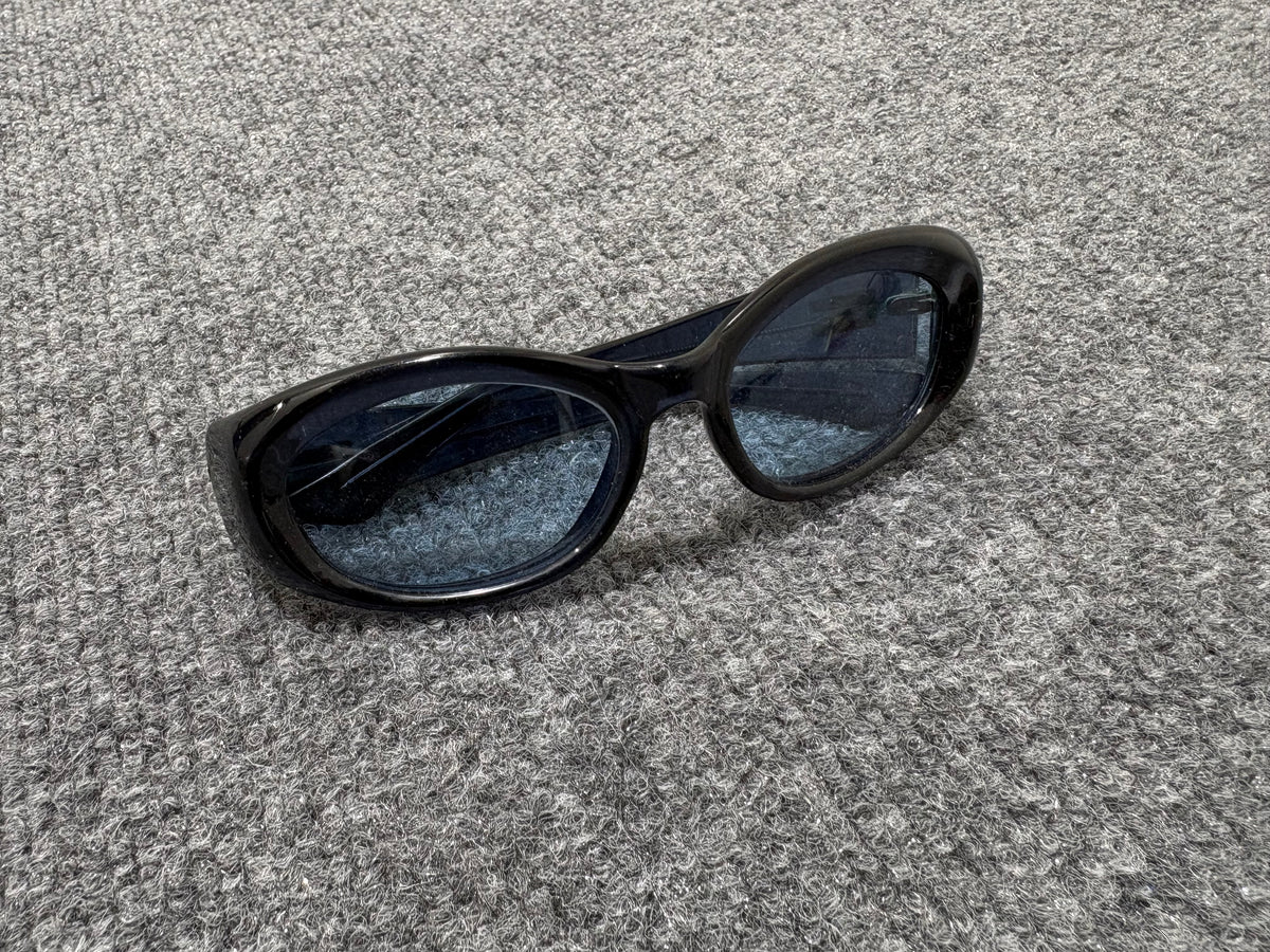 Gucci Round Frame Glasses - Black/ Blue