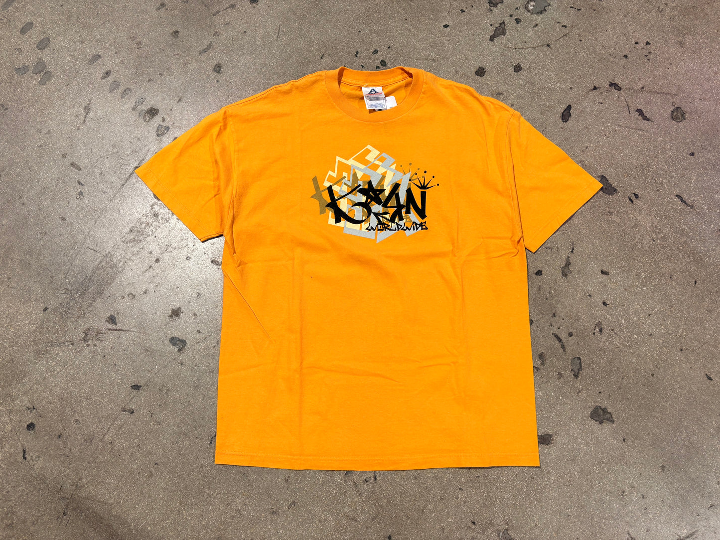 Worldwide Graffiti Tee - Yellow Size XL