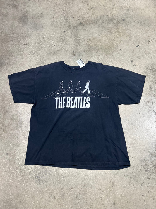 The Beatles Crossing Road Tee - Black Size XL