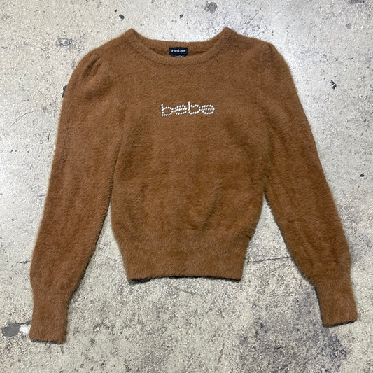 Women's Bebe Cashmere Crewneck - Brown Size Medium