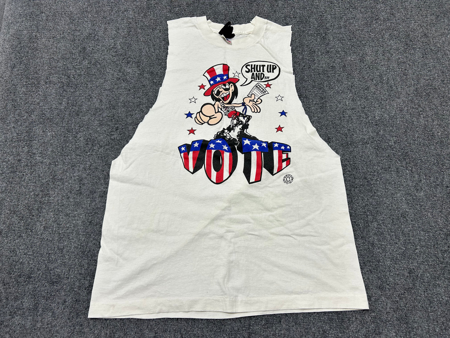 Shut Up and Vote Tee - White Size XL(con)
