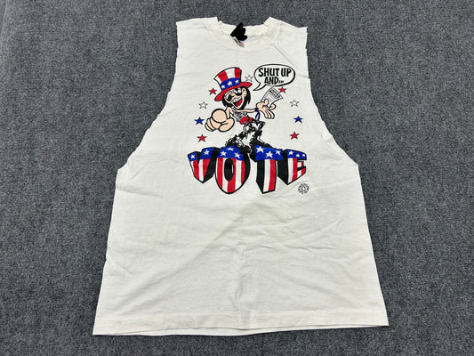 Shut Up and Vote Tee - White Size XL(con)