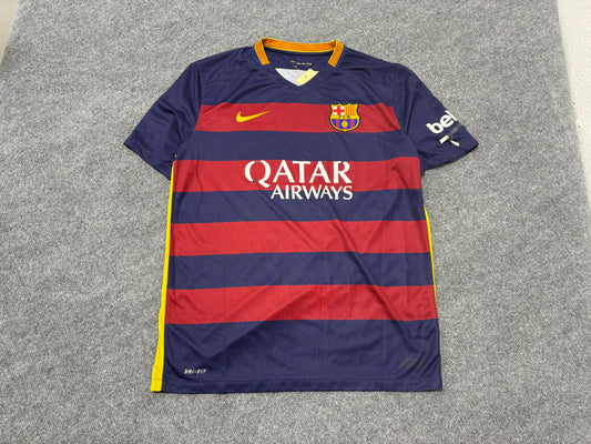 Nike Barcelona Striped Jersey - Blue / Red Size Large