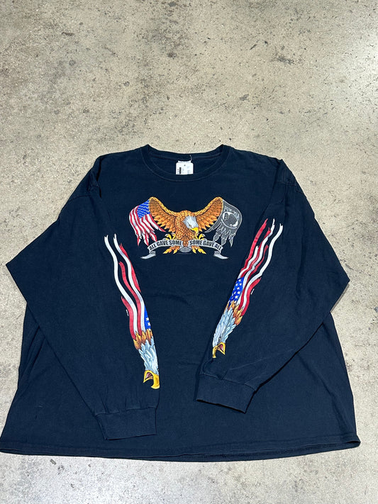2004 All Gave Some Eagle Longsleeve Tee - Black Size XXL