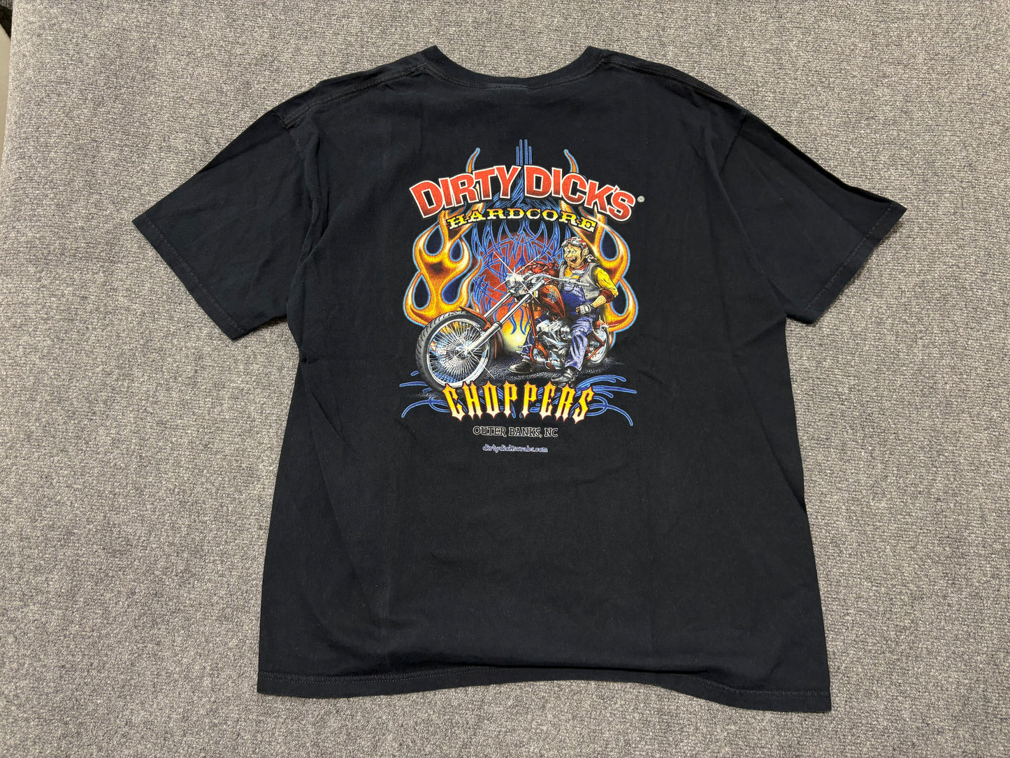 Dirty Dicks Hardcore Choppers Tee - Black Size XL