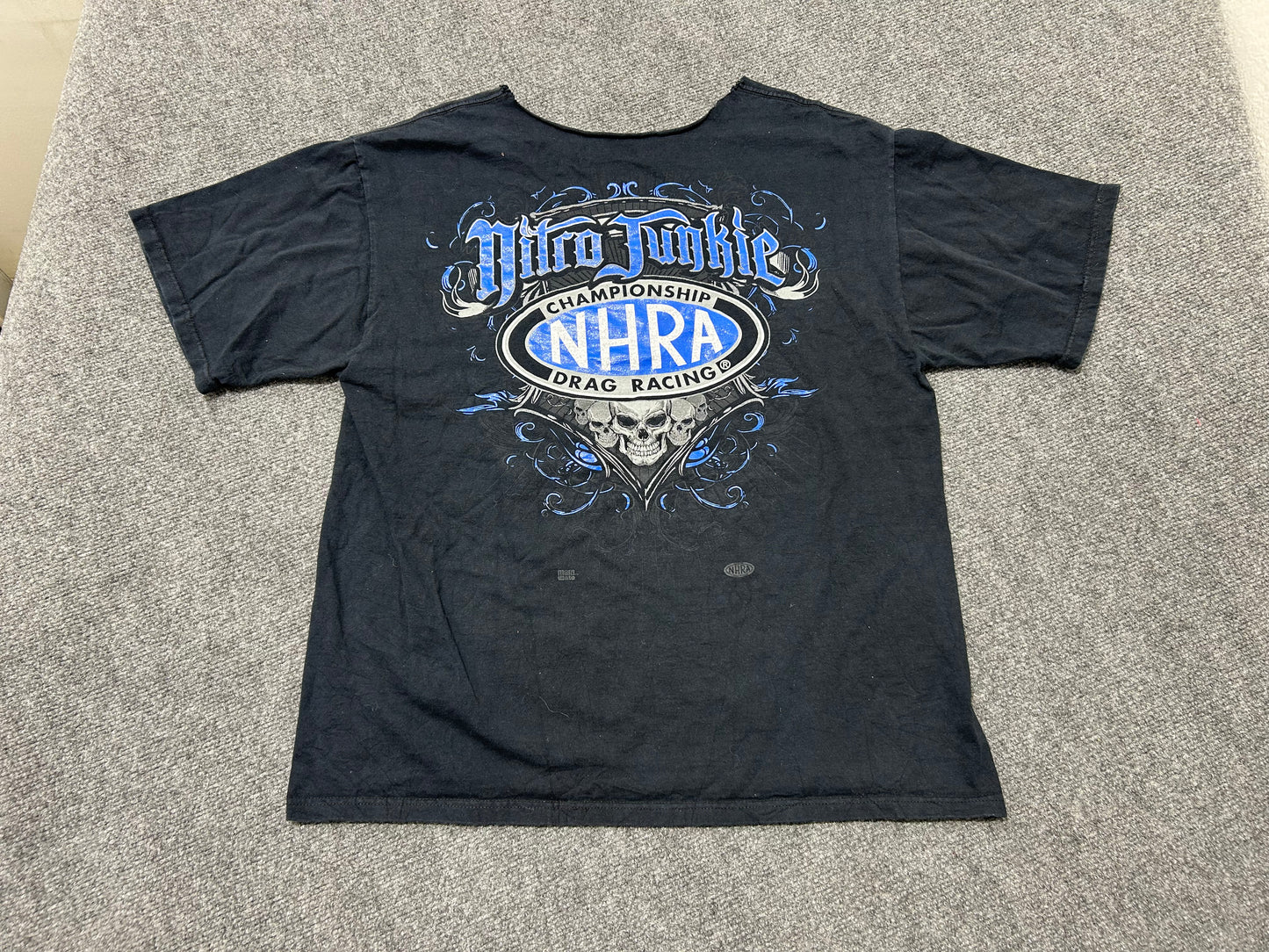 Nitro Junkie Drag Racing Tee - Black Size XL
