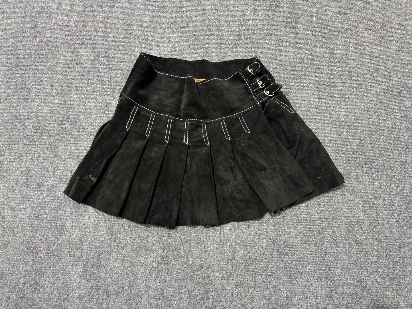 Arden B Suede Leather Skirt - Black Size 0