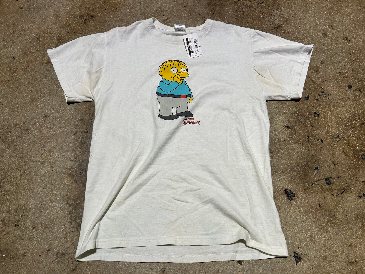 2001 The Simpson Ralph Tee - White Size Medium