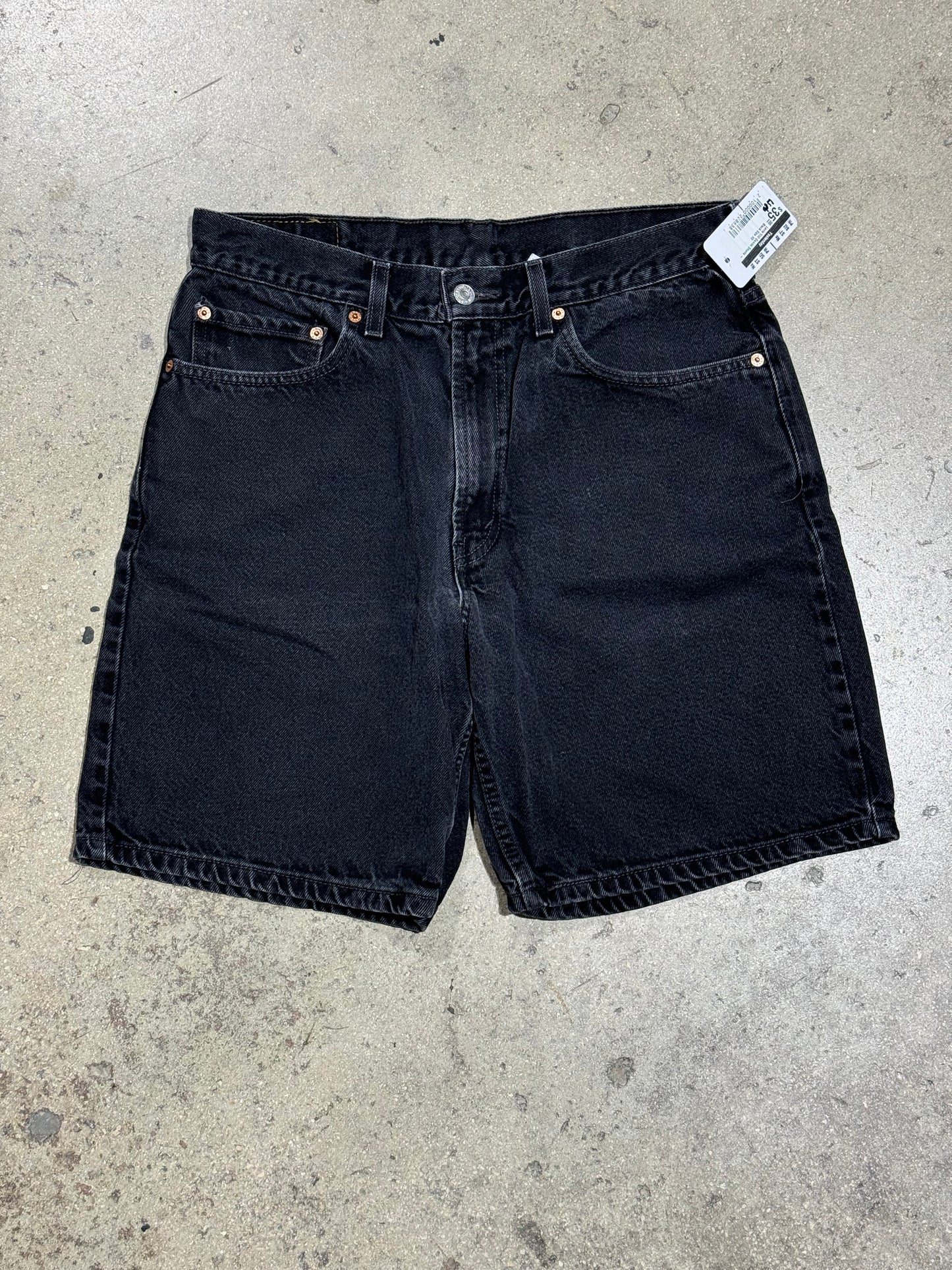 Levis 550 Denim Shorts - Black Size 33