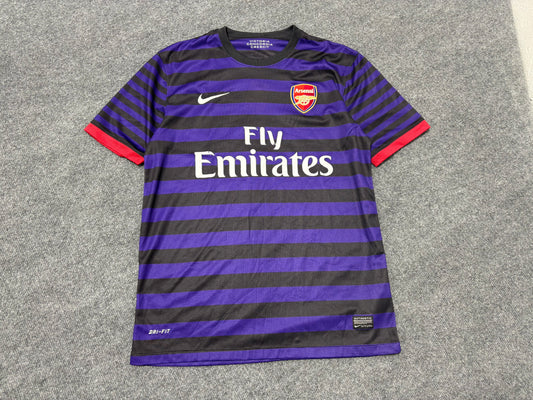 Nike Arsenal Striped Soccer Jersey - Purple / Black Size Large