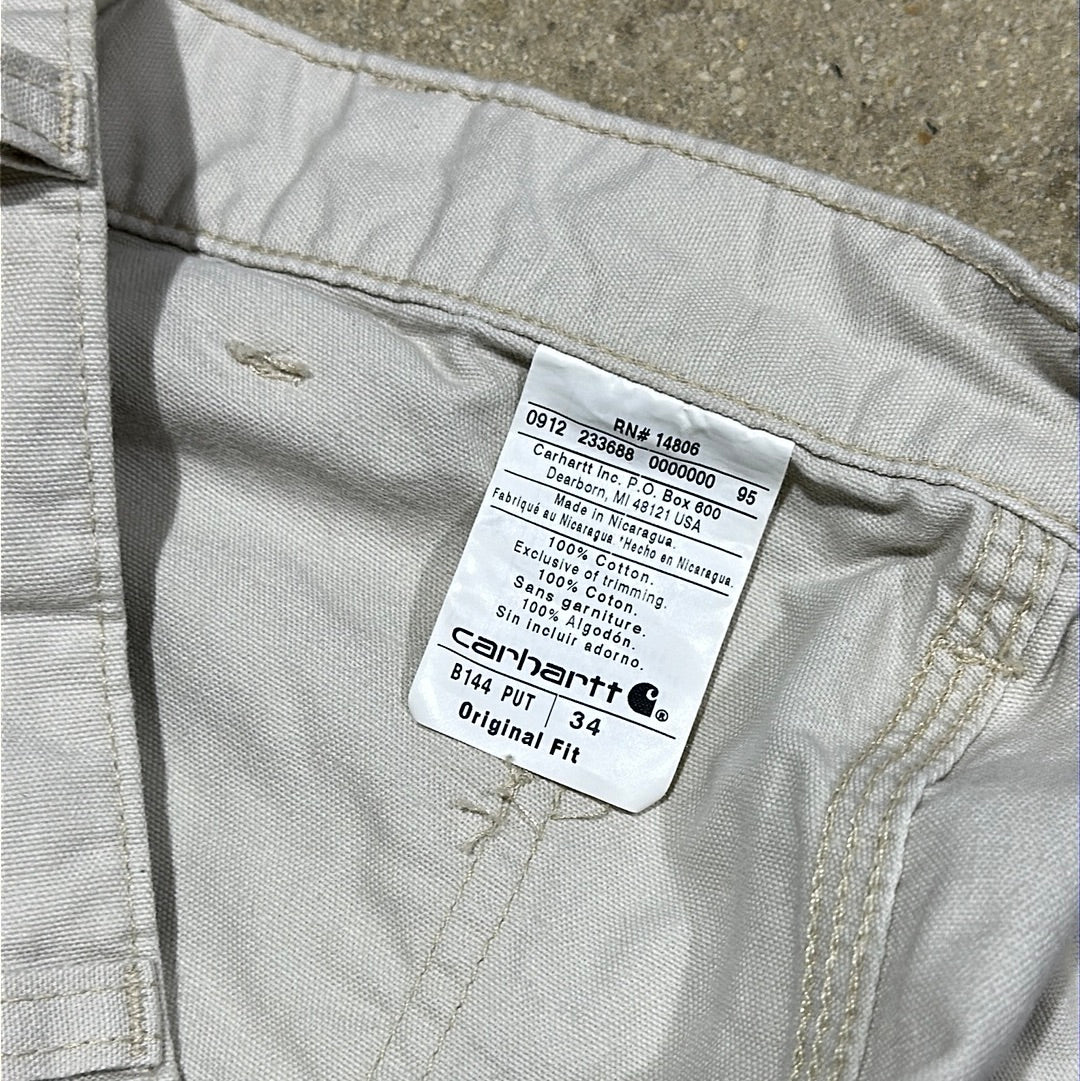 Carhartt Carpenter Shorts - Khaki Size 34