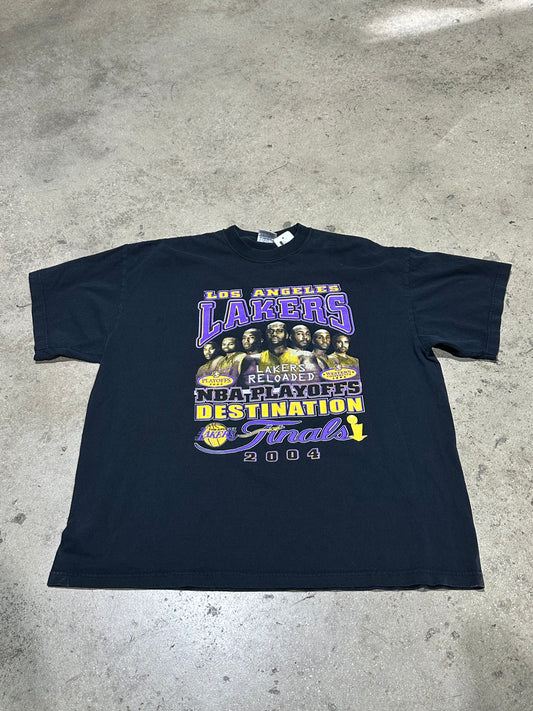 2004 Lakers Reloaded Matrix Tee - Black Size XXL