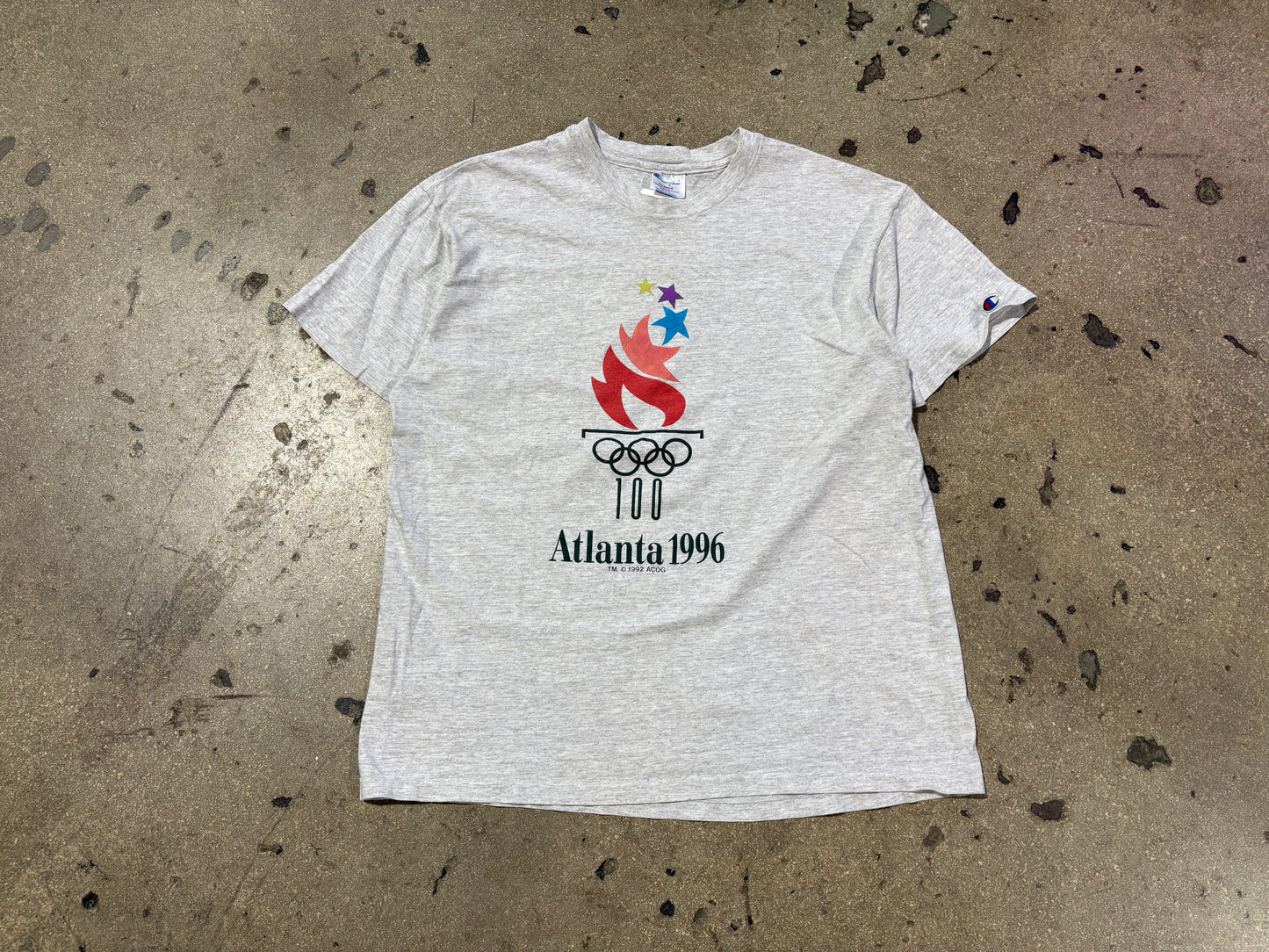 1996 Atlanta Olympics Tee - Gray Size XL