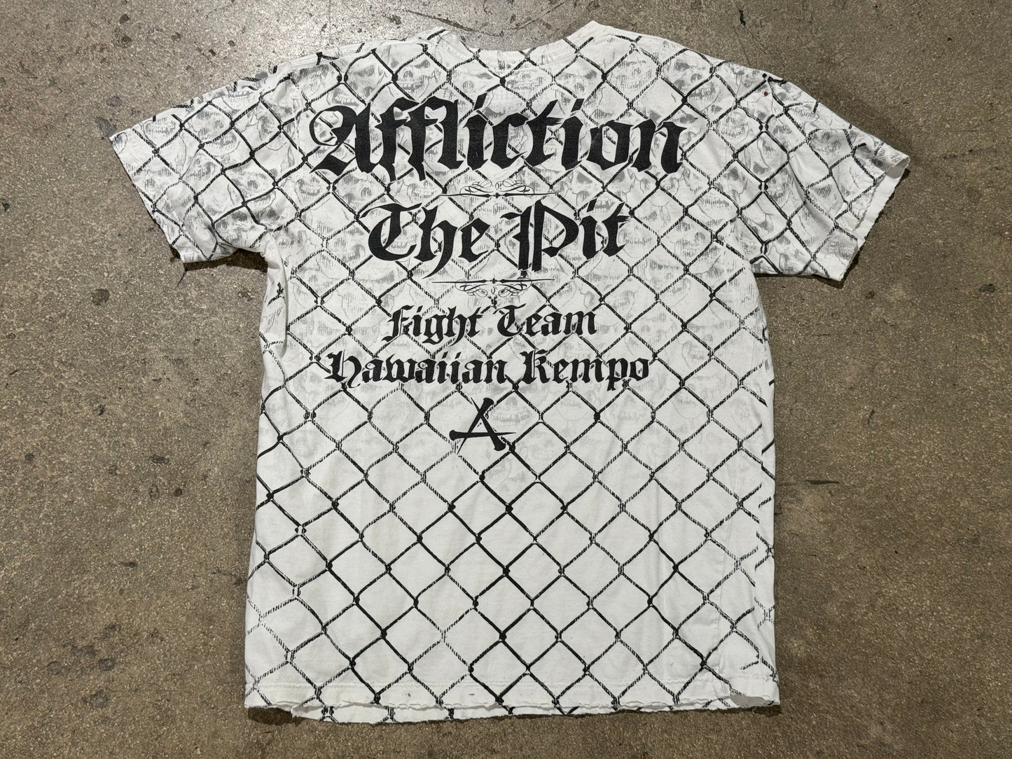 Affliction The Pit Fight Team AOP Tee - White Size XL