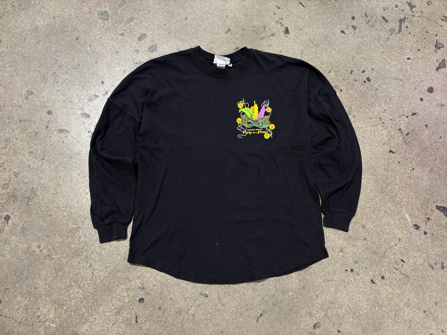 Universal Orlando Party Like A Pirate Long Sleeve Tee - Black Size Medium