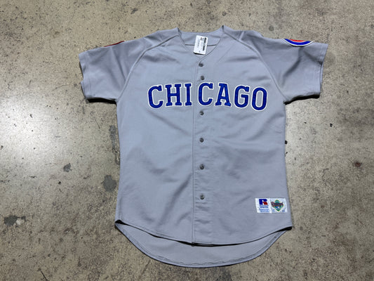 Russell Chicago Cubs Authentic Jersey - Grey Size 44/Large