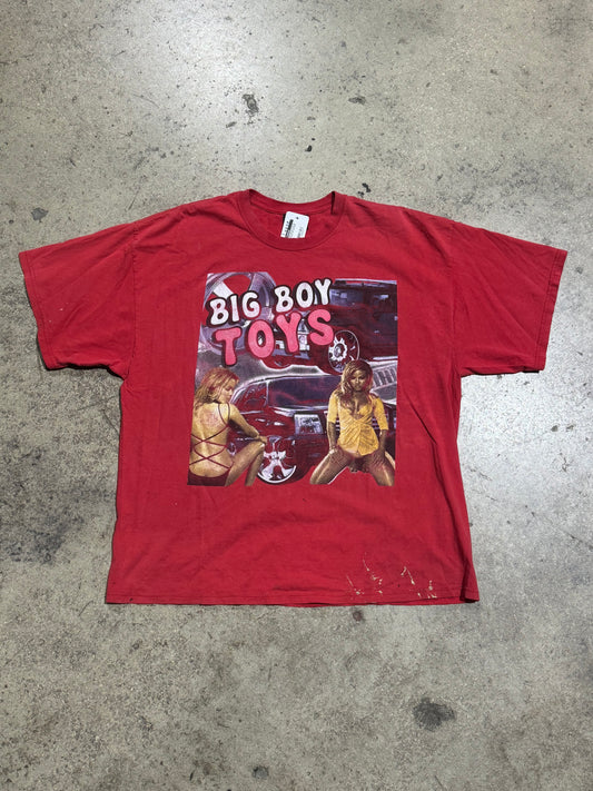 2000s Big Boy Toys Tee - Red Size XXL