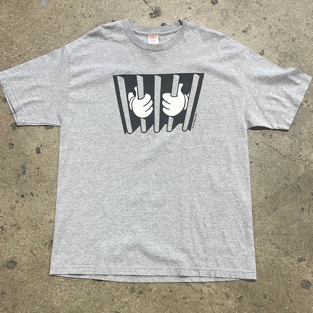 2006 Supreme Jail Tee - Grey Size XL