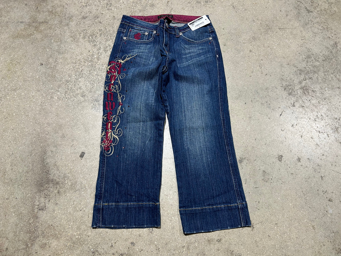 WMNS Roca Wear Side Hit Capris - Navy Size 5