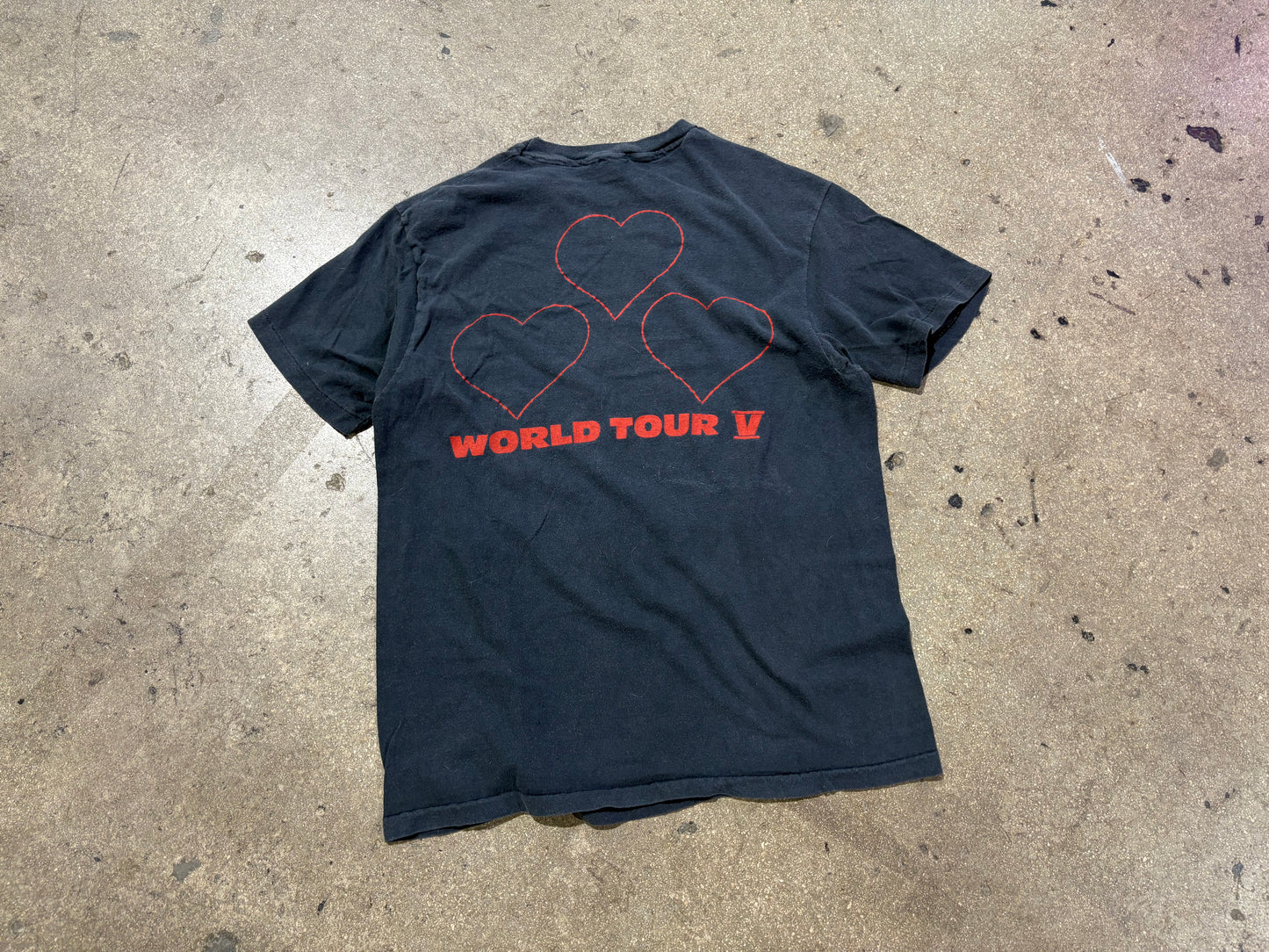 1986 Joan Jett and the Black Hearts Tour Tee - Faded Black Size Medium