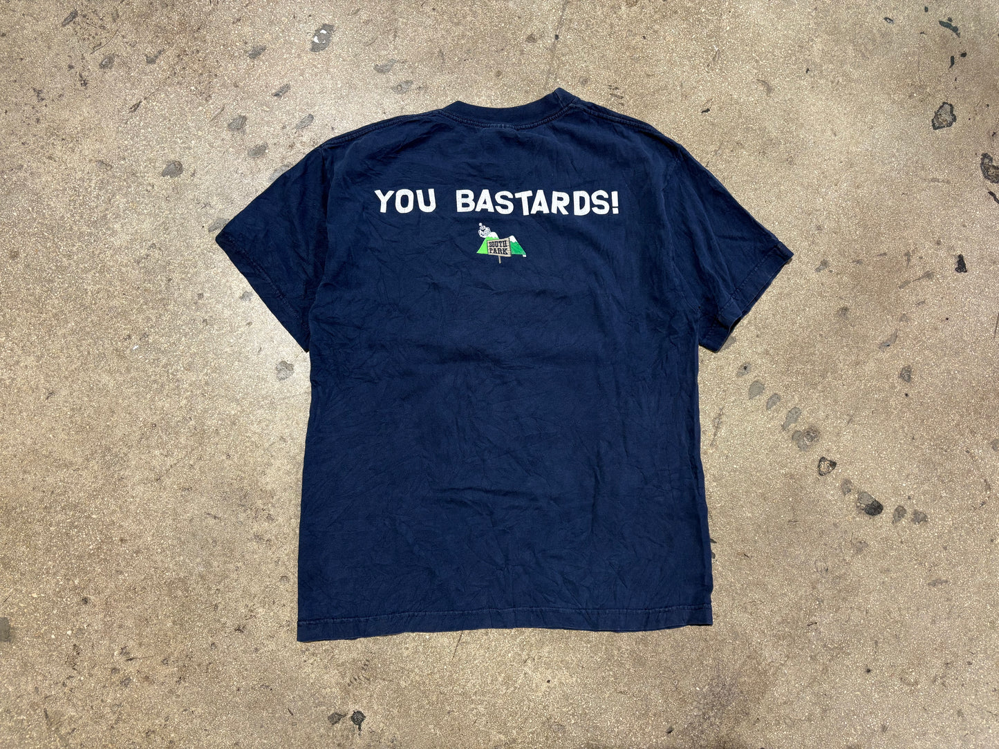 1998 South Park They Killed Kenny Tee - Navy Size Large