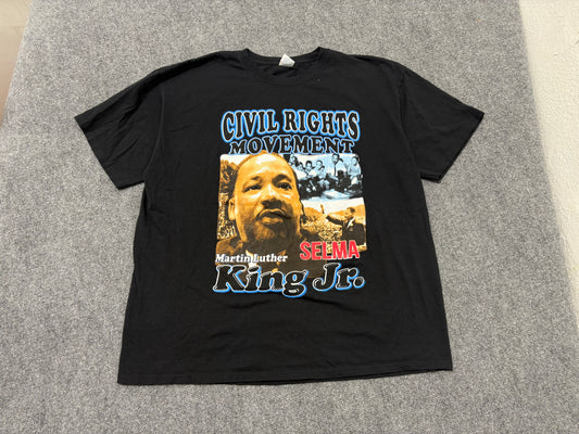 MLK Civil Rights Movement Tee - Black Size XXL