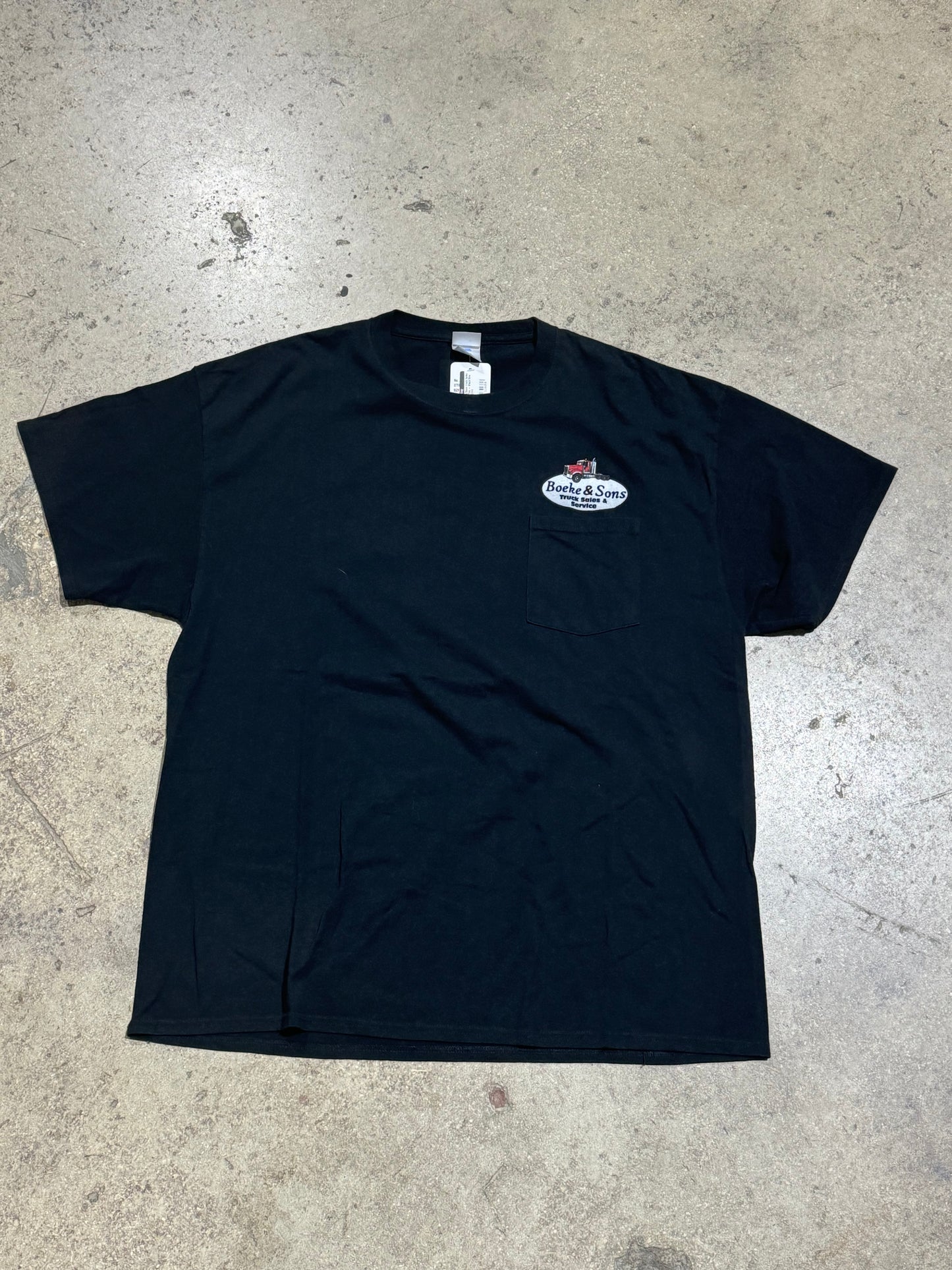 Boeke & Sons Truck Sales Pocket Tee - Black Size XXL