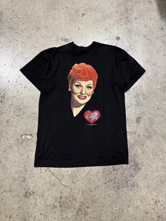 90s I Love Lucy Tee - Black Size Large