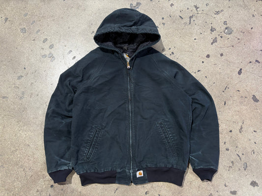 Carhartt Hooded Jacket - Black Size Large