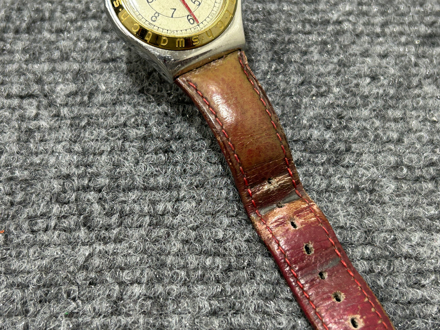 1993 Swatch Irony 36mm Watch - Silver/Brown