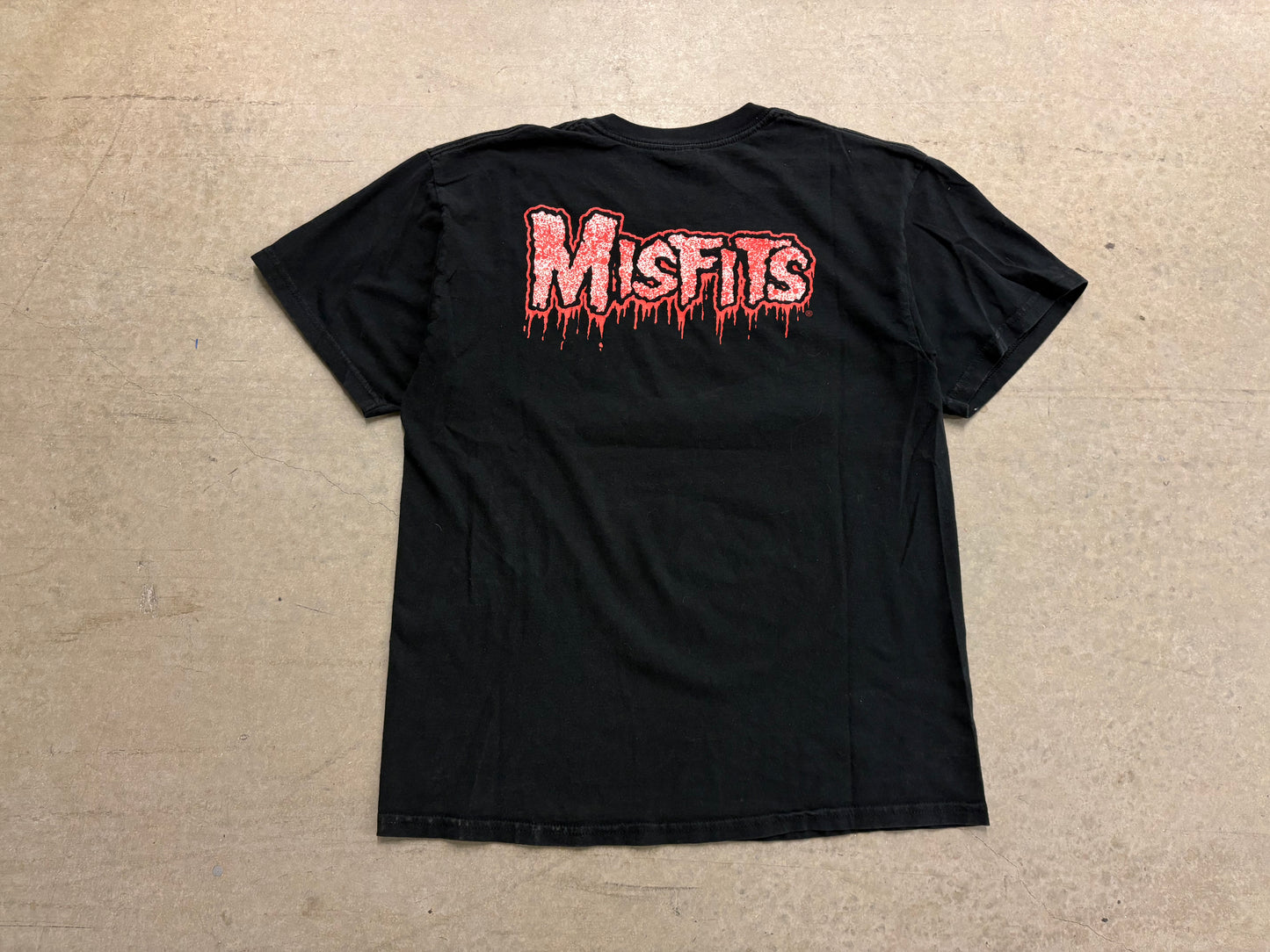 2004 Misfits Blood Splatter Tee - Black Size Large