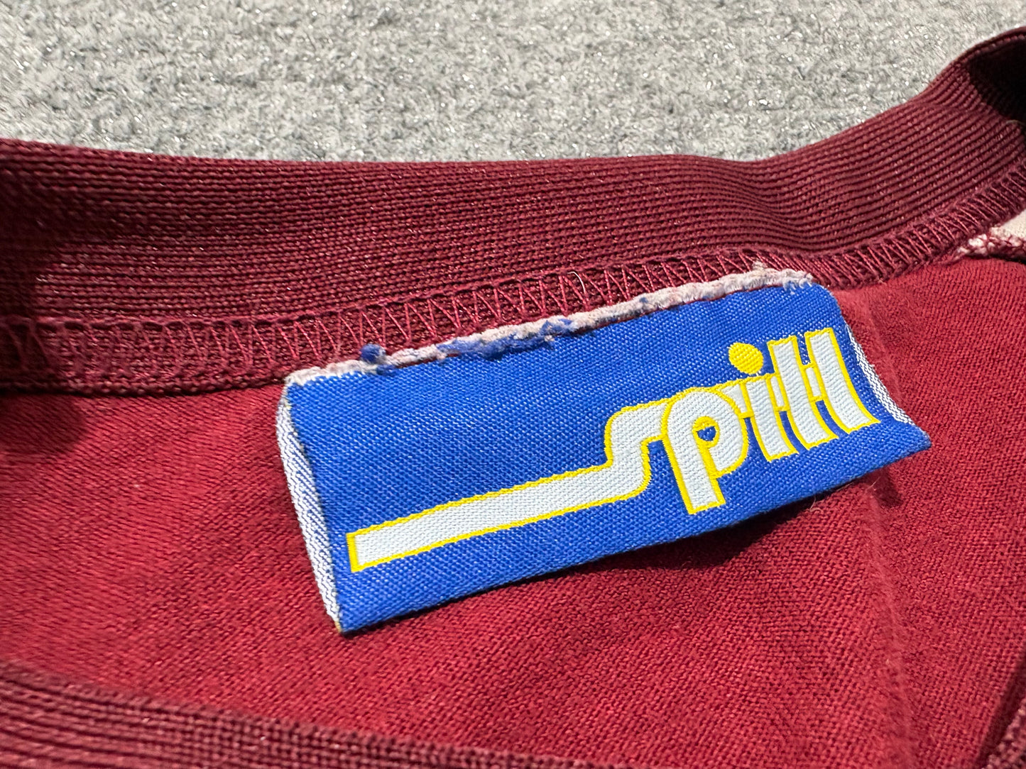 90s Annie May Anime Ringer Tee - Burgundy Size Small